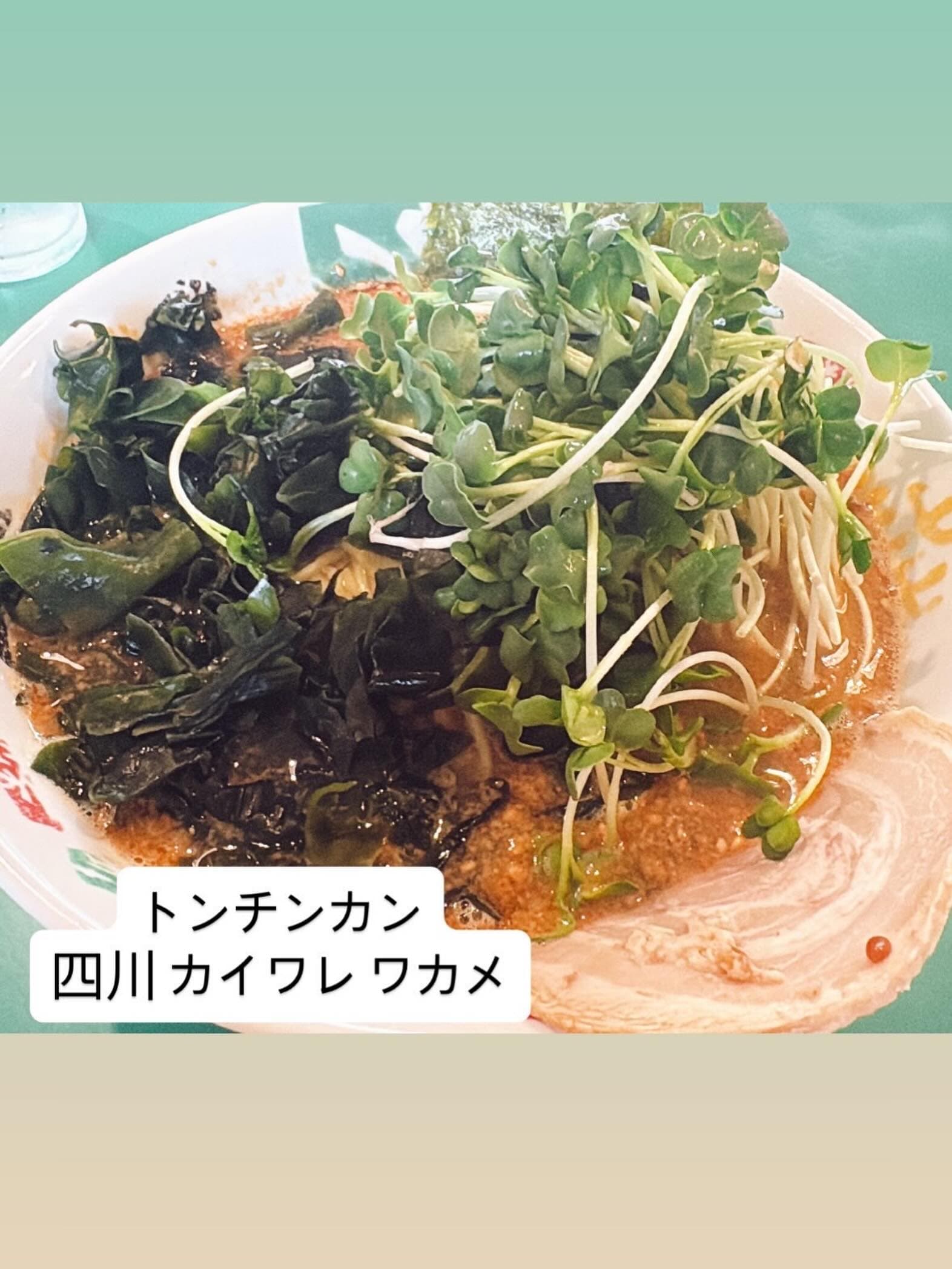 トンチン館 四川ラーメン カイワレ・ワカメ