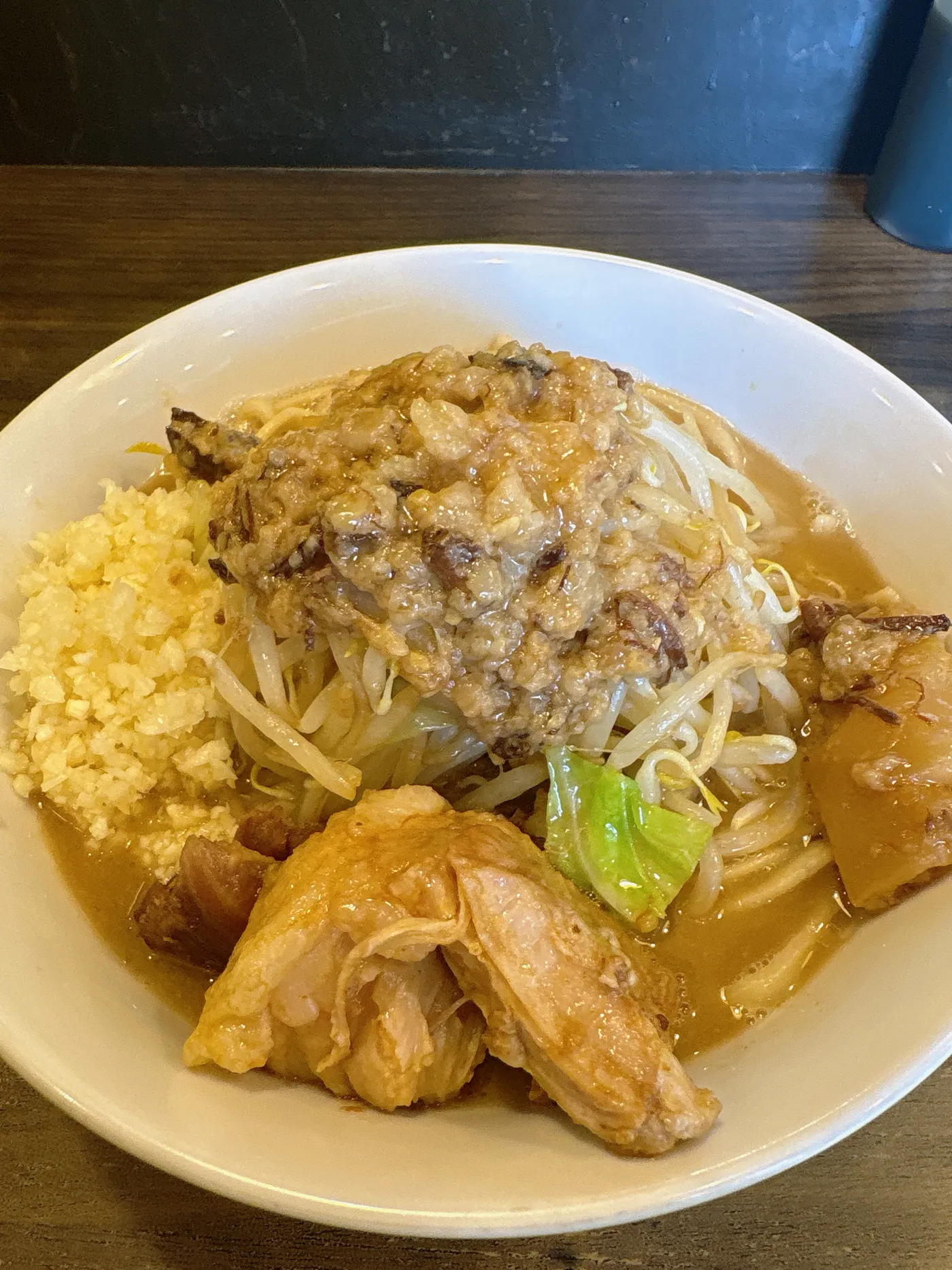 ラーメン つづきのラーメン並を別アングルから